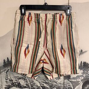 Kardo Off-White Olbia Multicolor Patterned Unisex Shorts - XS